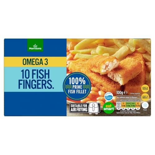 Morrisons 10 Omega 3 Fish Fingers 300g (Frozen)