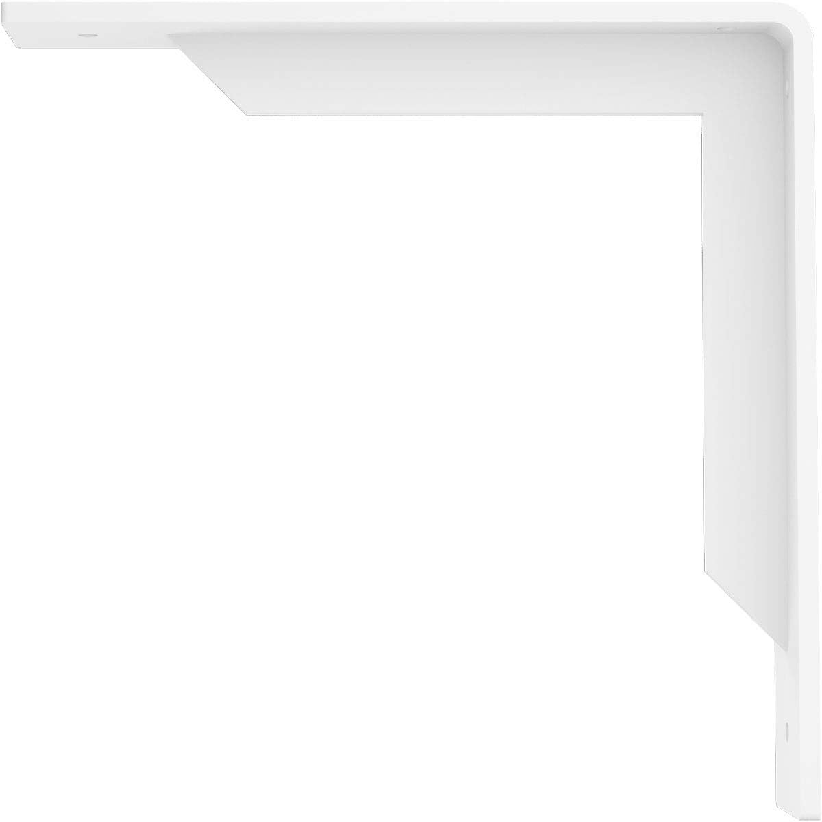 Ekena Millwork BKTM02X10X10STPWH 2 inch W x 10 inch D x 10 inch H Stockport Steel Bracket, White Primer