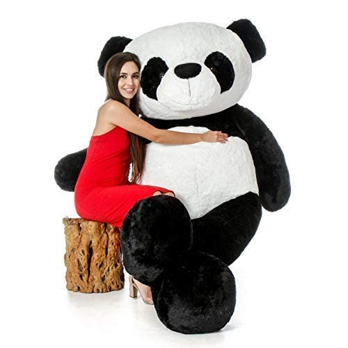 Bhagwati Soft Toy Panda Teddy Bear 5 Feet Plush Stuffed Animals Soft Toys,Huggable Teddy Bear,Birthday Gift For Boys,Girls,Wife,Girlfriend,Women,Kids Valentine S Christmas Gift (5 Feet,Black White)