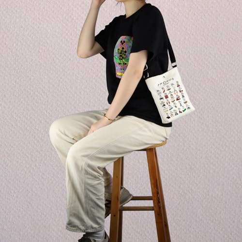 MNIGIU Friend TV Show Inspired Gift Friend Alphabet Crossbody Bag Friend TV Show Merch For Friend Fans2