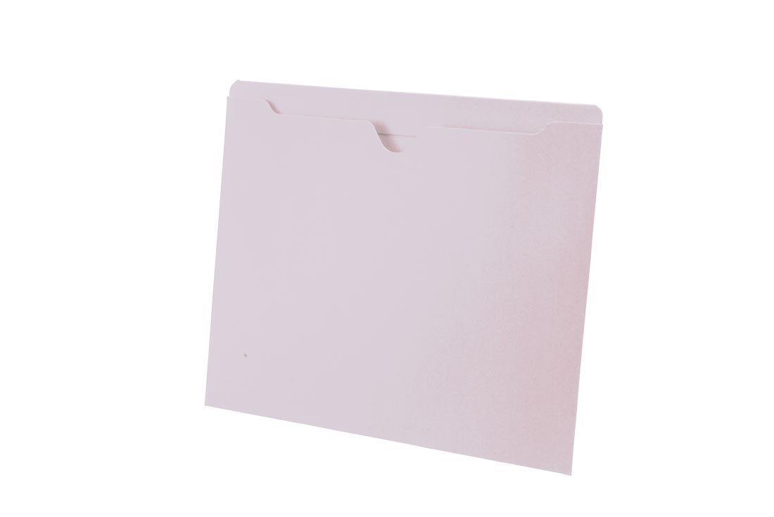 11 pt White Top Tab Jacket, Letter Size (Box of 100)