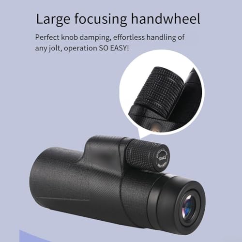 Monocular 10x42 con lente multicapa y adaptador de móvil para trípode 7