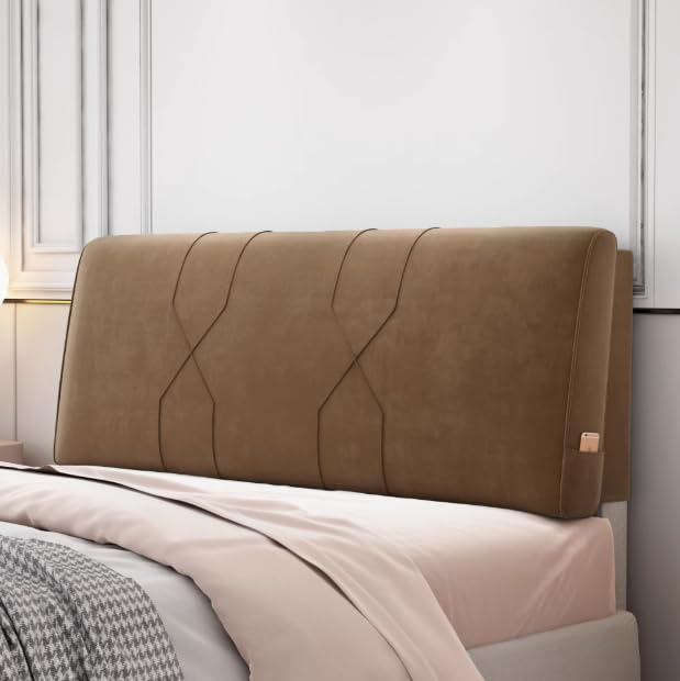 Coussin rembourré pour tête de lit avec housse déhoussable lavable