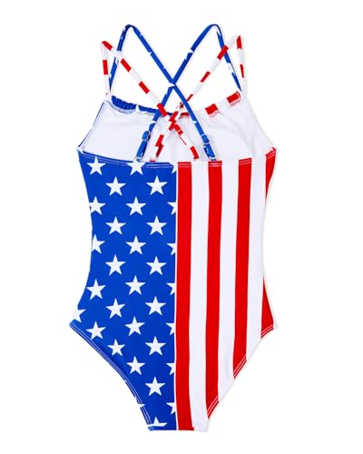 Image of Girls One Piece Swimsuits Teens Bathing Suits Teen Swimsuits Quick Dry Halter Crossback Beach Sport UPF 50 Kids Swimwear