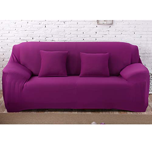 YFZYT Sofá, Sofá Funda Funda Protectora Muebles Estiramiento Resistencia al Deslizamiento Súper Estiramiento Todo Incluido Tela Antideslizante Cubierta de Polvo (Color sólido) Cover