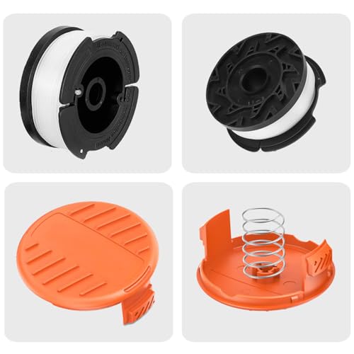 TopHomer Carretel de linha de aparador de cordas AF-100 compatível com Black+Decker MTC220, MTE912,