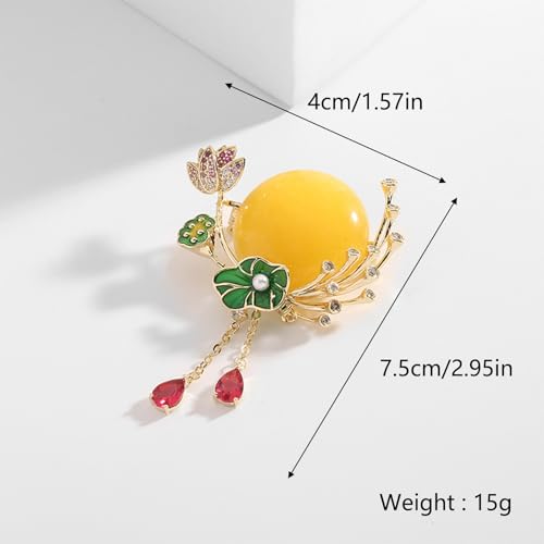 Image of HETICA Women Animal Floral Brooch Pin Accessory Perfect as a Gift for Anniversary Celebrations, Parties, Or Everyday Wear