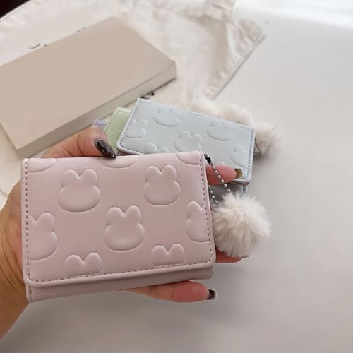 Women Wallet Simple Trifold Wallets PU Leather Purse Short Wallet Small Trifold Cash Card Holder Bag Compact Wallets4