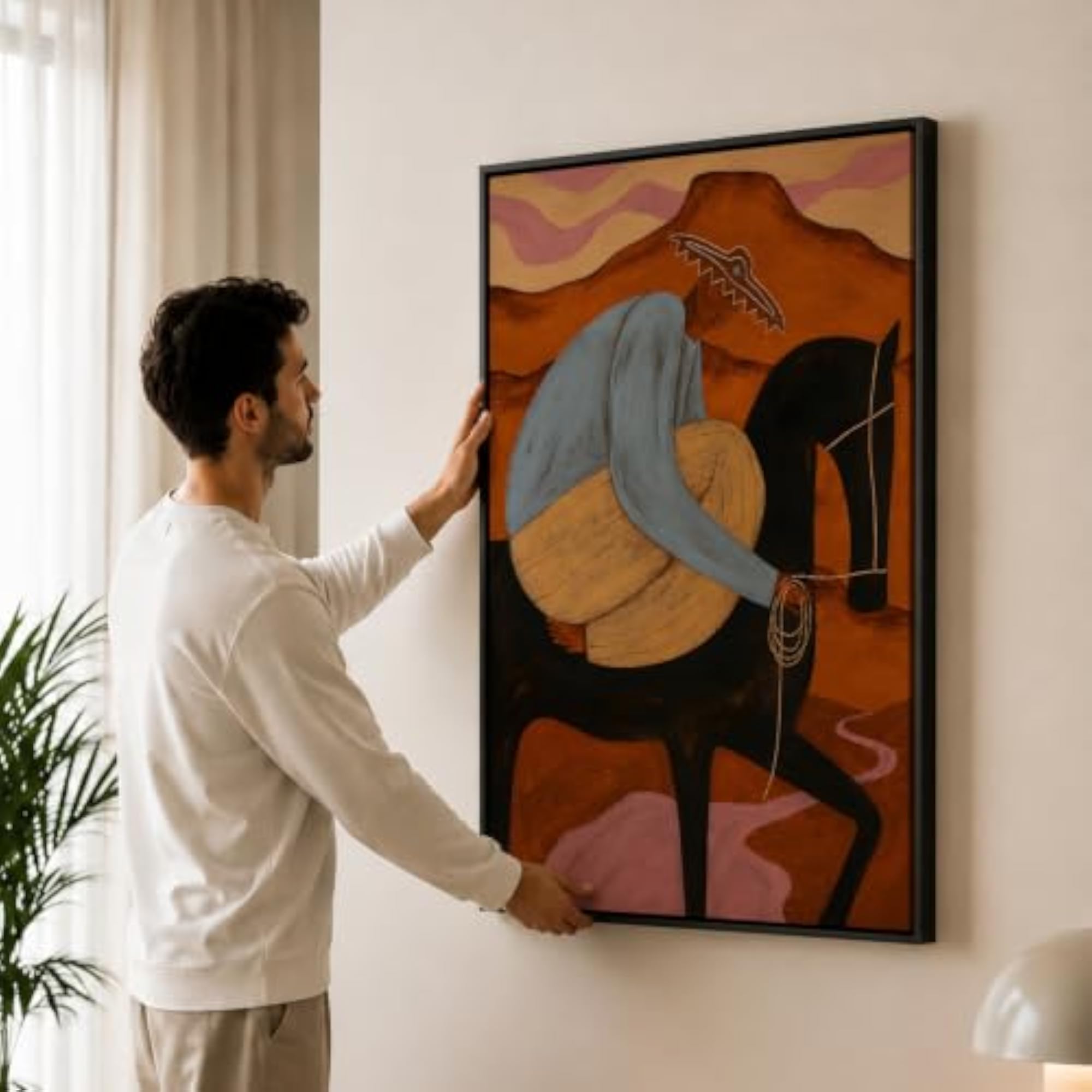 Modern Abstract HD Printed Canvas Wall Art Painting - 053