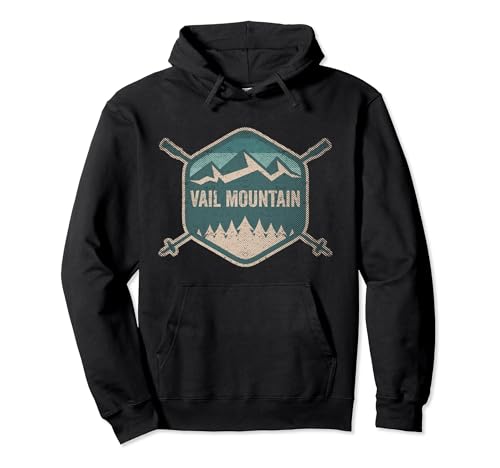 Vintage Vail Mountain Sudadera Retro Vail Mountain Sudadera con Capucha
