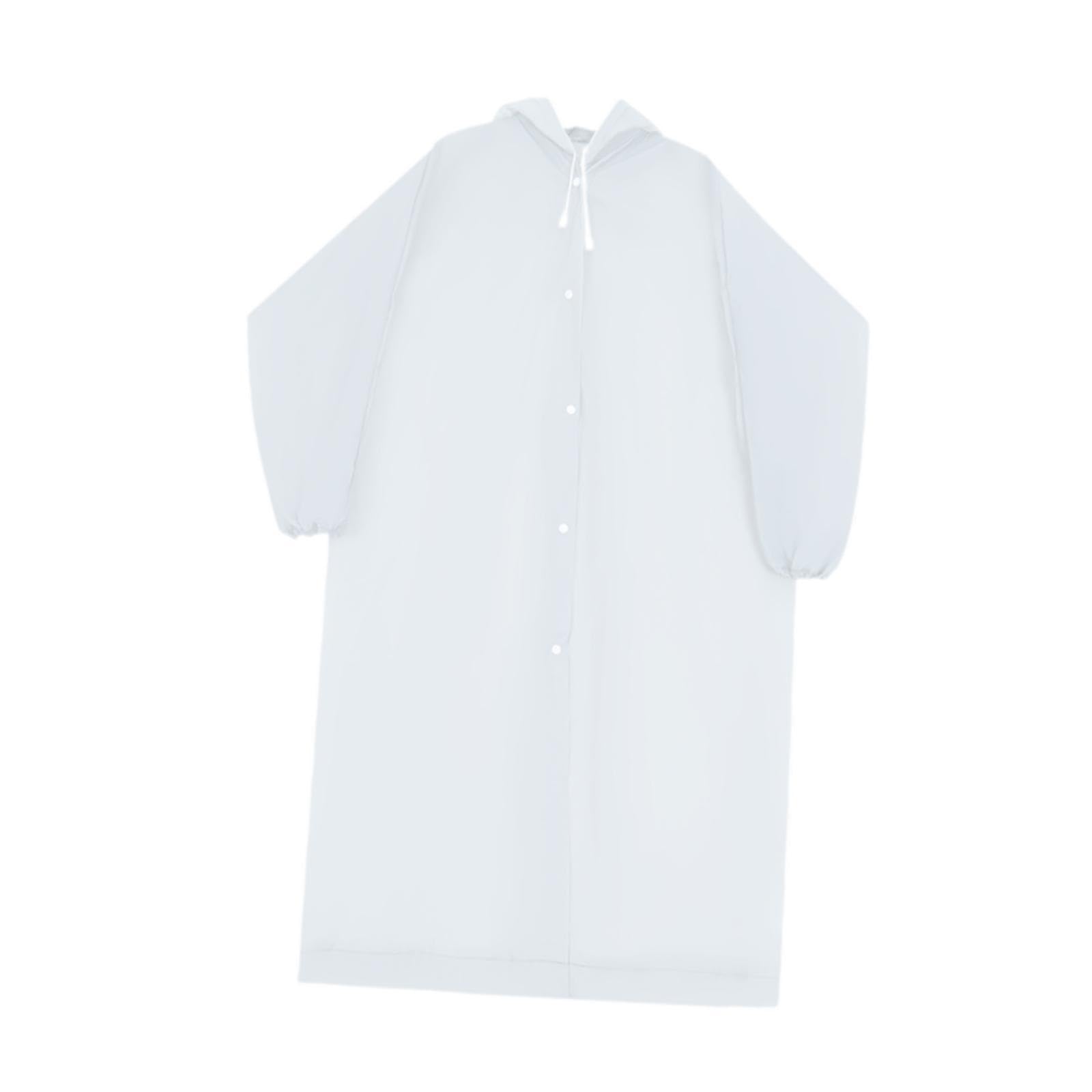 bnf Portable Raincoat Reusable Waterproof Rain Jacket for Outdoor Travel Camping Clear White | Clothing Shoes & Accessories | Womens Clothing | Coats & Jackets-picture-11