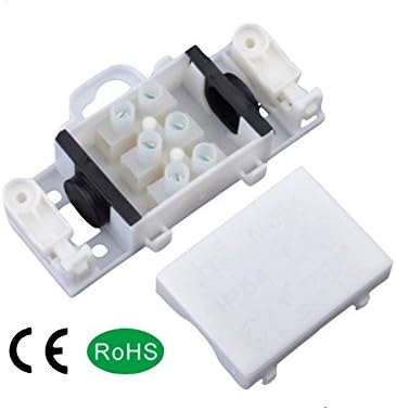 4 Unit x Plastic Waterproof Connectors Junction Box 3pin Wire Block M654 IP54