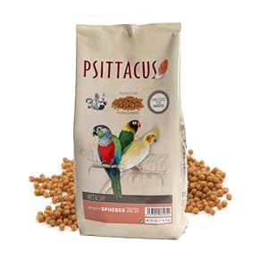 Psittacus Microspheres Wet & Dry 20/10 1.8 lb | for Chops and Salads Recipes, The Easiest One, Quick and Cold Preparation | Premium Pellet for Birds and Parrots, 100% Non-GMO