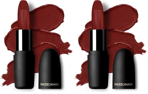 Image of Faces Canada Weightless Matte Lipstick 4g Maroon Love 06 (Maroon) (Pack of 2)