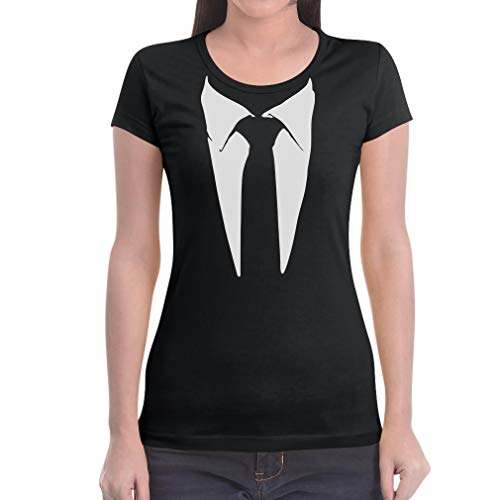 maglietta con cravatta stampata