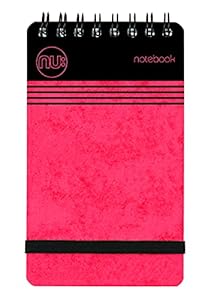 nu: Notebooks - Craze Cloud Range - A7 Red Notebook - Wirebound Notebook - Stationery Notebooks - Ruled Notepad - 110 Pages