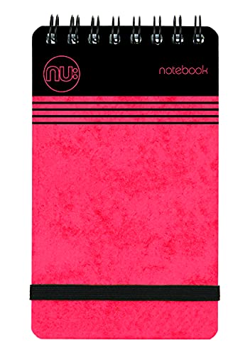 nu: Notebooks - Craze Cloud Range - A7 Red Notebook - Wirebound Notebook - Stationery Notebooks - Ruled Notepad - 110 Pages