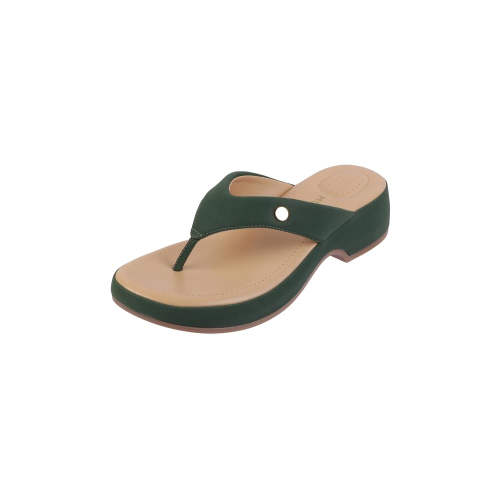 Women Synthetic Leather Platform Comfort Slip-on Sandal-image-2