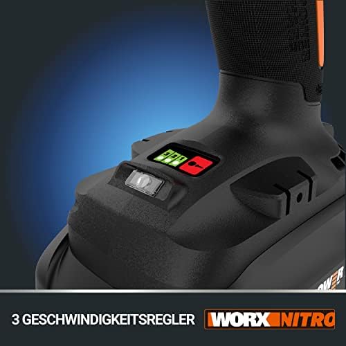 WORX WX261.9 Akumulatorowa Wkrętarka Udarowa 20 V, Wydajna, Bezszczotkowa Wkrętarka Akumulatorowa do Wkręcania, bez Akumulatora i Ładowarki