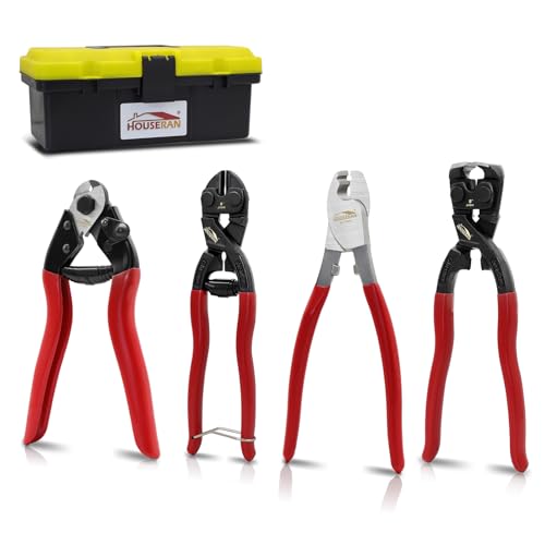 Image of 4-Piece 8 Inch Bolt Cutter Pliers Set with Toolbox