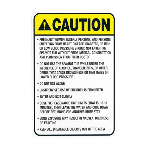 North Carolina Cartello di avvertimento di sicurezza, conforme allo stato della Carolina del Nord, segnale di avvertimento di sicurezza, cartello in metallo, uso per la sicurezza domestica aziendale