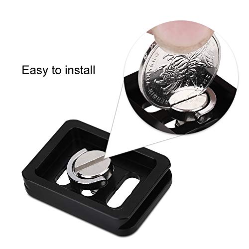 Adaptador de braçadeira de liberação mini portátil de liga de alumínio placa de liberação rápida par