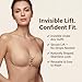 Sticky Bra 2 Pairs Backless, Strapless, Adhesive, Invisible, Push up Bra for Women Stick on, Black and Beige, B Cup