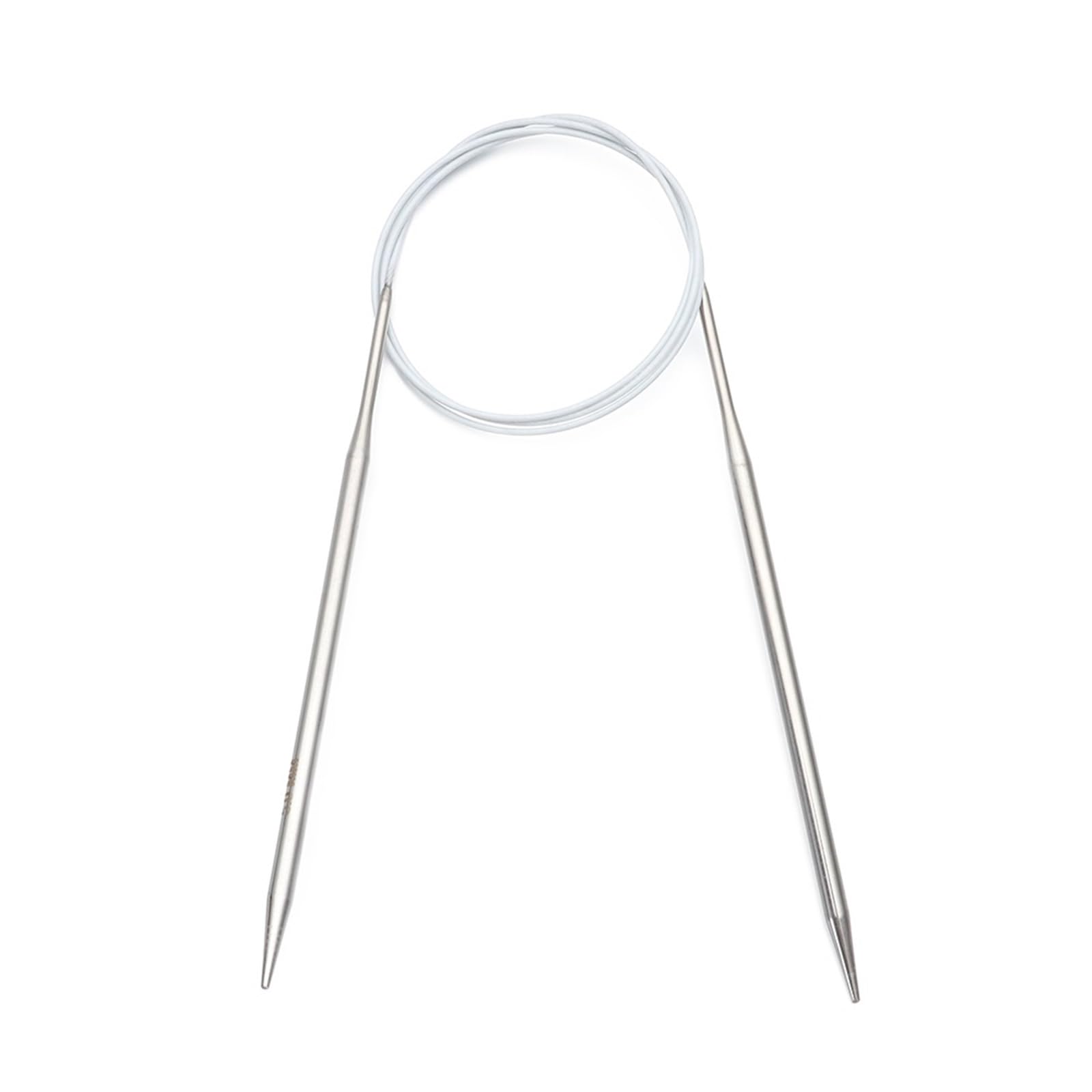 Knitting Needles 80/100cm Stainless Steel Circular Needle Round Weaving Knitting Needles Handmade Crochet Hook DIY Crafts Household Sewing Pins(100cm-5mm)