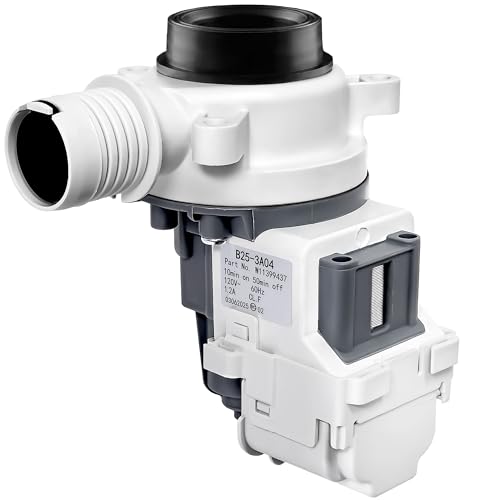 Kojintora W11399437 W11259498 Washer Drain Pump Assembly - Compatible with Whirlpool WTW5000DW3 WTW5010LW0 WTW5105HW1 WTW5057LW0 Maytag MVW5430MW0 B25-3A04 - Replaces 4961028 AP6974144 PS12731241
