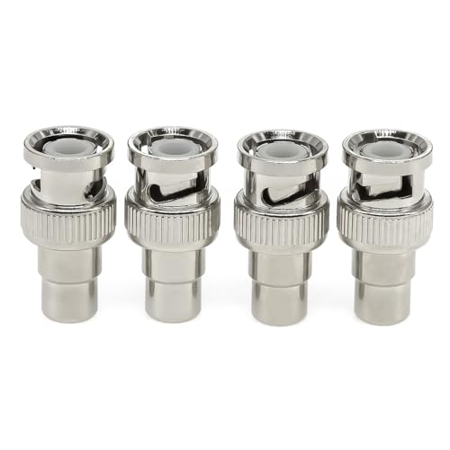 Adaptador BNC Macho a RCA Hembra 4 Piezas miniatura 6