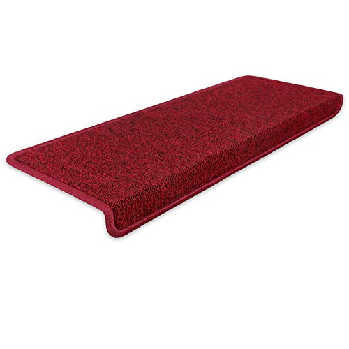 Kettelservice-Metzker Stufenmatten Treppenmatten Ariston Rechteckig 15 Stück Weinrot