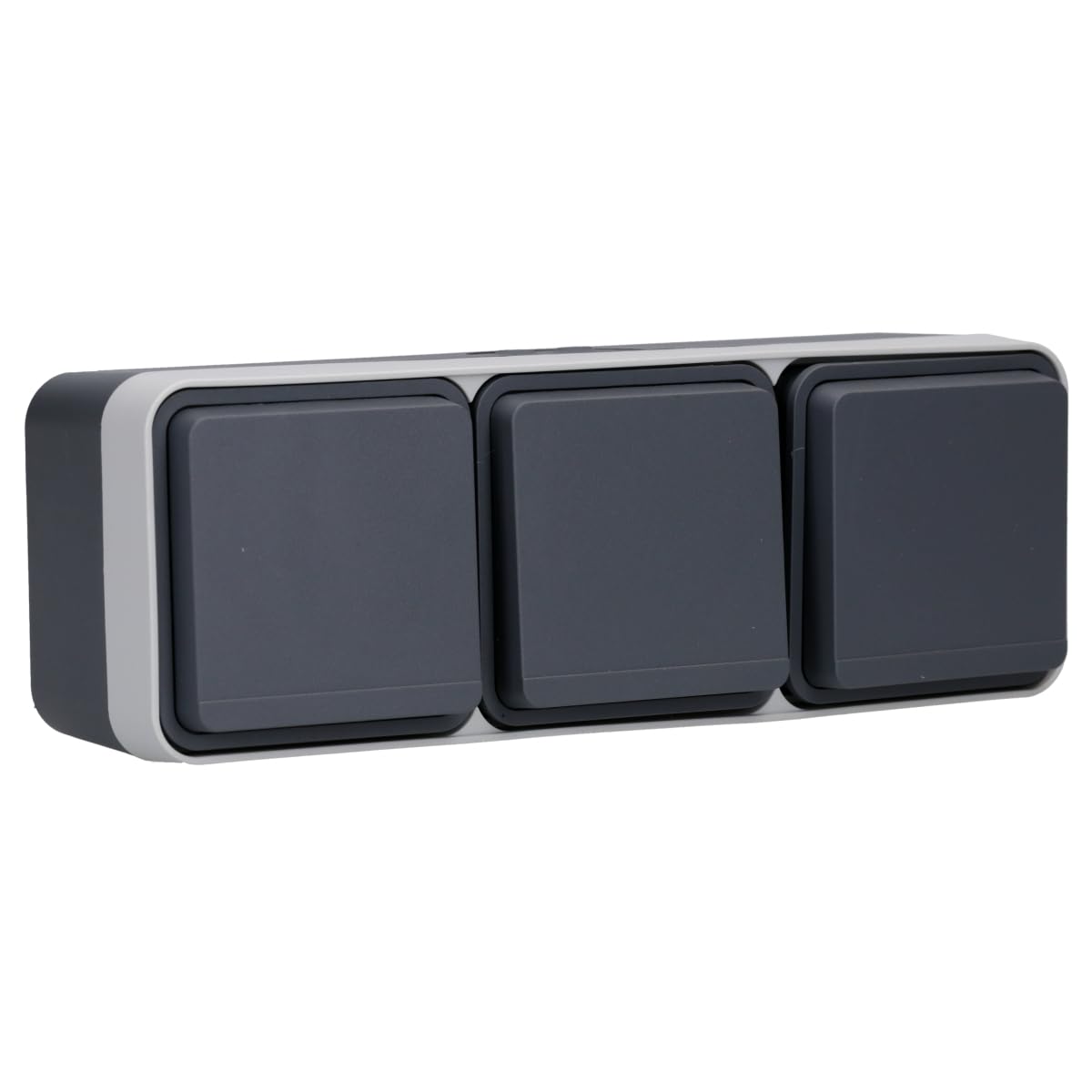 Berker 3fach-Steckdose LGR 6768833515 m. Klappdeckel W.1 Steckdose 4011334390893