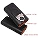 AMANCY Classic Black Leather 3 Fingers Cigar Case with Cedar Wood Lining, Jacket Pocket Suitable Travel Cigar Humidor Holder Silver Stainless Steel Cutter Contained