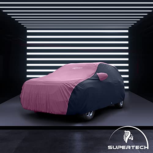 Image of NEODRIFT 'SuperTech' Car Cover for Kia Seltos (2019-2025) (100% Water-Resistant, All Weather Protection, Tailored Fit, Multi-Layered and Breathable Fabric) (Colour: Maroon+Black)