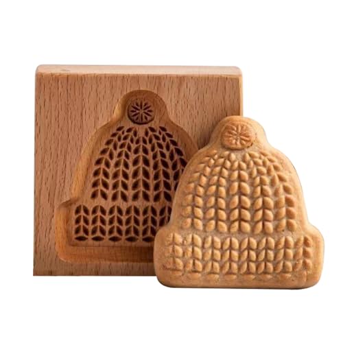 Fyearfly Moldes de madera para galletas de Navidad, herramientas para hornear, crea golosinas únicas para las fiestas