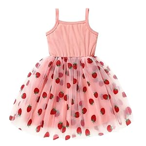 GRNSHTS Toddler Baby Girl Dress Sleeveless Strap Knit Dress Tutu Dresses Princess Sundress