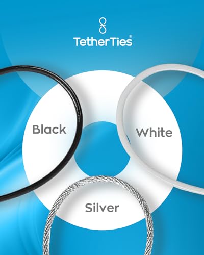 image for TetherTies Patented Pre-Assembled Adapter Ties - Anti-Theft Cable Lock