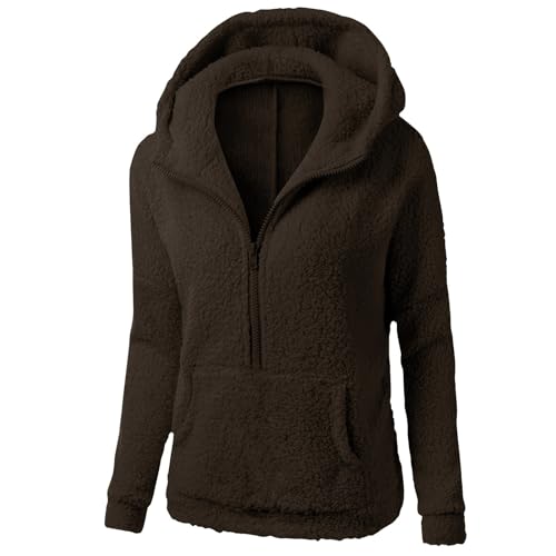 Womens Jackets Hoods Coats for Women Long Sleeve Warm Fuzzy Hooded Basic Winter Fall Outerwear 2025 Fashion Y2K