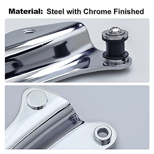 Waterwich 4 Point Docking Hardware Kit Compatible With Harley Davidson Street Electra Glide Road King Glide 2014 2015 2016 2017 2018 2019 2020 2021(Chrome) #TOP3