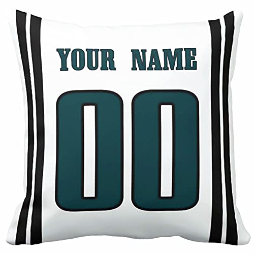 Image of ANTKING Throw Pillow 2 Pack with Custom Name and Number Personalized Gift for Men Women Boys