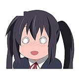 Autocollant en vinyle pour voiture Azusa Shocked Anime 13 x 11,4 cm