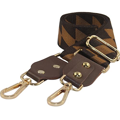 Image of Duwi Wide Handbag&Purse Strap Jacquard Woven Guitar Style Multicolor Replacement Strap Canvas Adjustable Crossbody Bag Strap