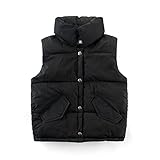Motteecity Fashion Boys Warmer Keeper Solid Color Vest Black 8T