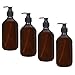 CODIRATO 4 PCS Botellas Vacías de Gran Capacidad 500ml Dispensador de Jabón Reutilizable Botella de Champú para Loción, Gel de Ducha, Jabón de Manos