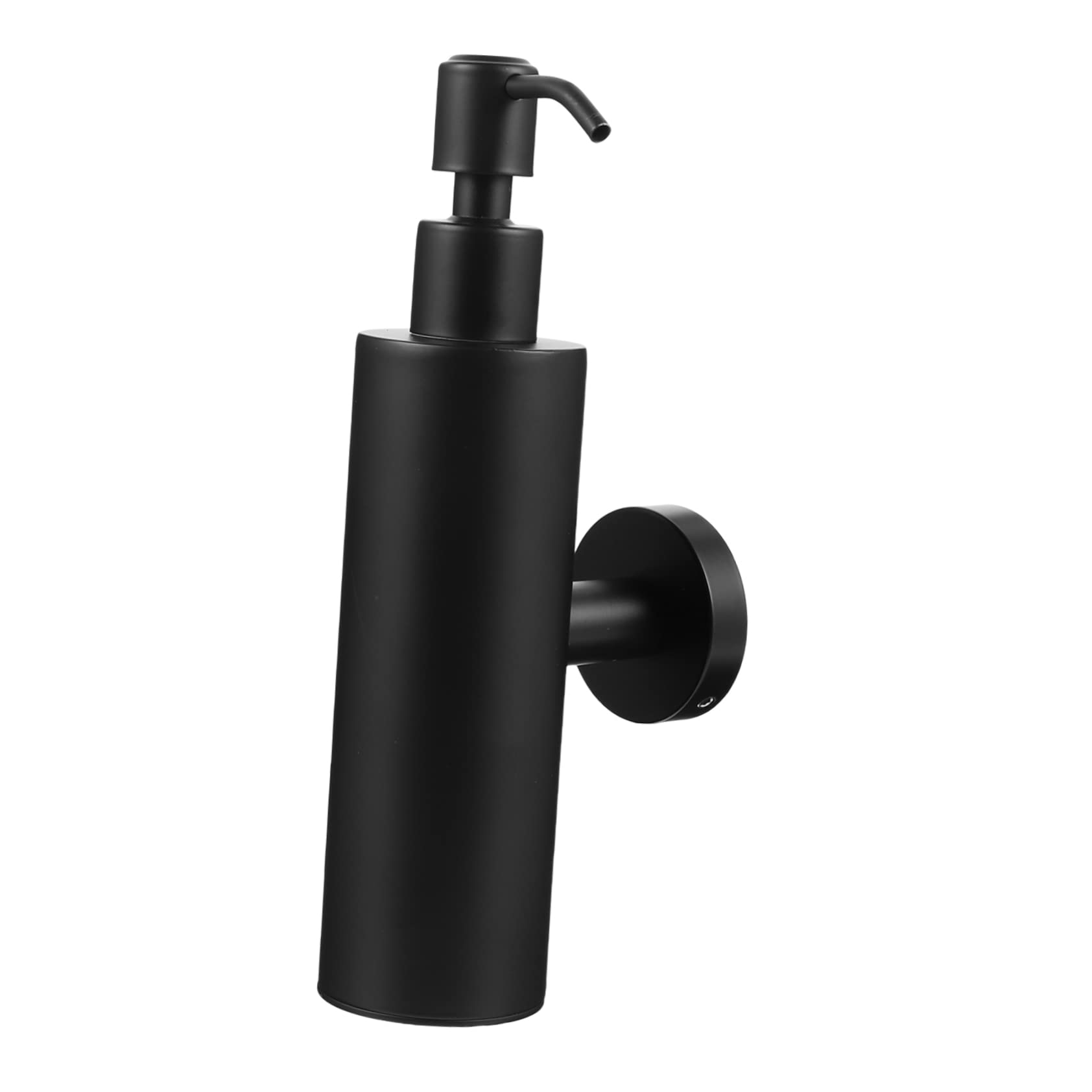 SOLUSTRE Shampoo Dispenser Wall-Mounted Dispenser Bathroom 200ml Manual Shampoo Bottle Stainless Steel Material