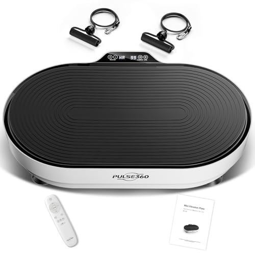 Plataforma Vibración Muscular Plataforma Vibratoria para Drenaje Linfático 150KG con 9 Programas Preestablecidos y 99 Velocidades para Tonificar Músculos y Mejorar Circulación Sanguínea