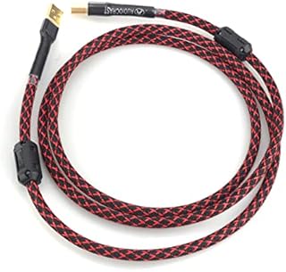 Tertullus HiFi Audiophile USB Cable USB 2.0 Cable A to B High End Type A Male to Type B Male HiFi Data Transfer Digital Cable for DAC 6.56ft 2m