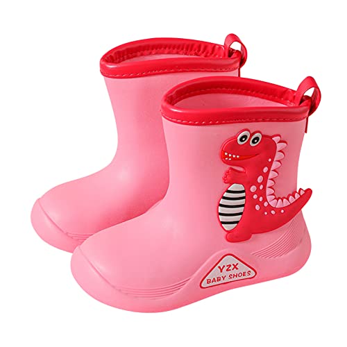 sfdgfhyf Kids Baby Cartoon Animals Children Cute Cartoon Fashion Non Slip Rain Boots Rain Boots Soft (Pink, 13 Little Child)3
