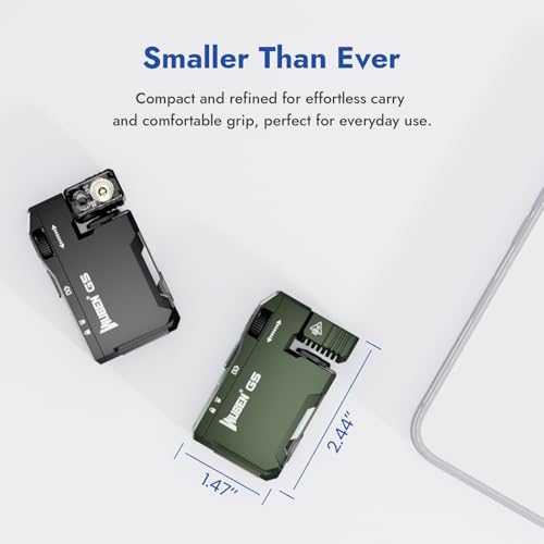 wuben g5 rechargeable edc flashlight powerful rgb flashights 400 lumens portable flat mini flashlights ip68 waterproof multi-mode magnetic small keychain flashlight for camping emergency green