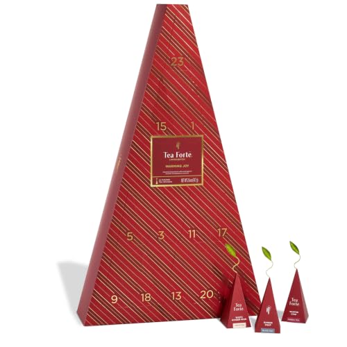 Tea Forte Tea Advent Calendar Gift Set, Warming Joy, 24 Count
